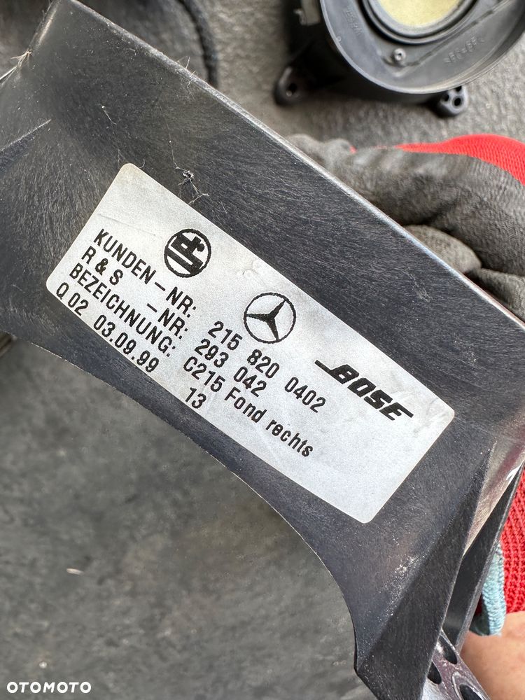 Mercedes CL 215  głosniki głośnik drzwi oryginał - 4