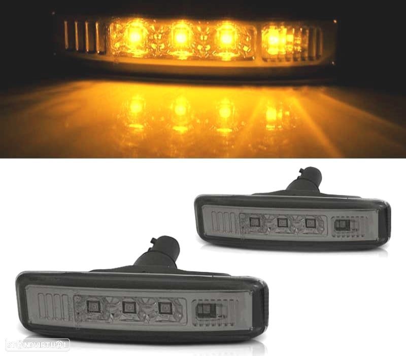 PISCAS LATERAIS LED BMW E39 95-03 CLARO FUMADO - 1