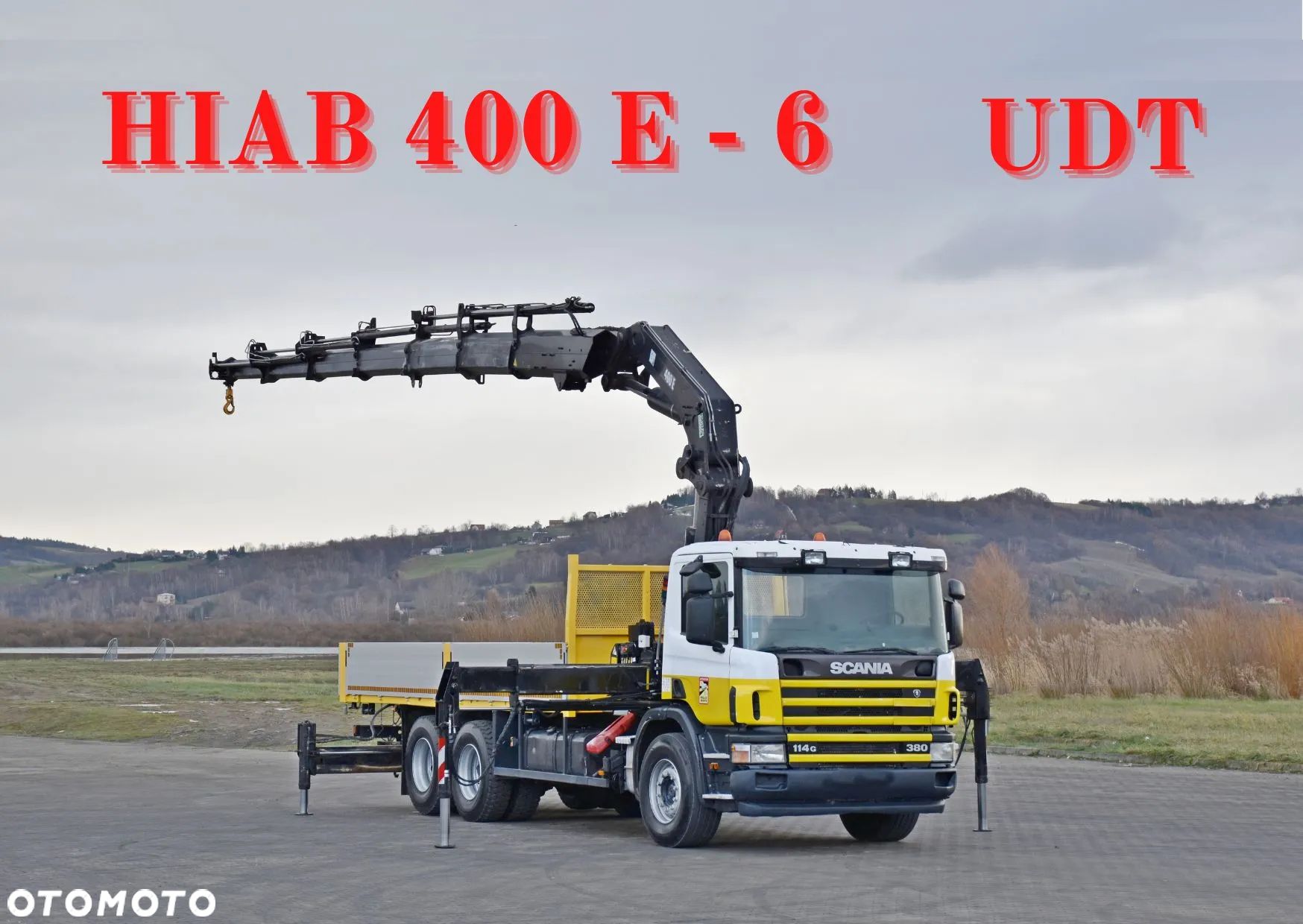 Scania 114 G 380 * SKRZYNIA 6,10 m * HIAB 400 E-6 * 6x4 - 1