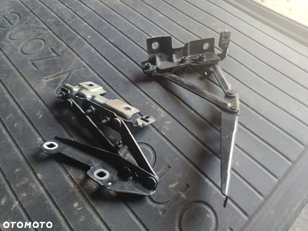 OPEL INSIGNIA A ZAWIAS MASKI LEWY PRAWY KOMPLET CZARNY - 1