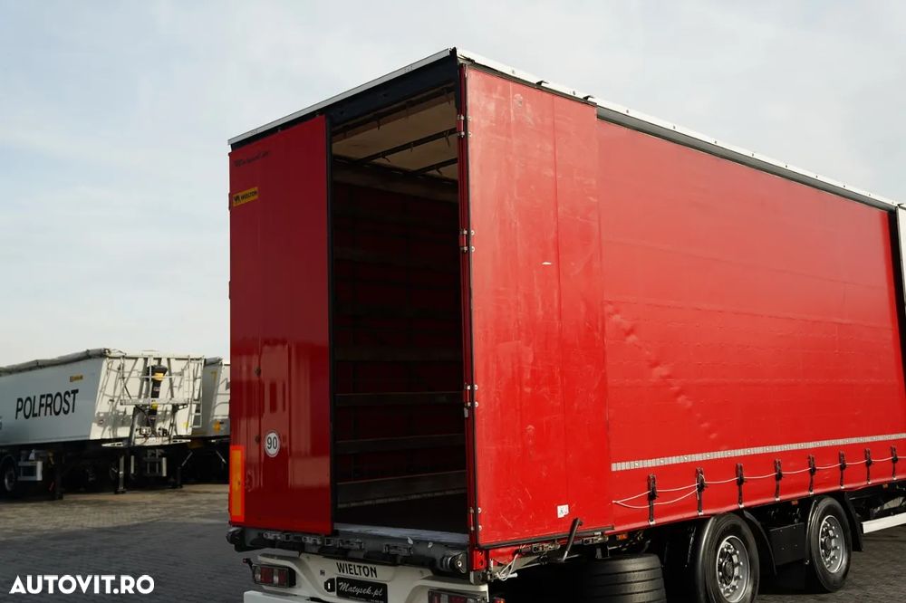 Volvo FH 460 / COMBINAȚIE TANDEM / 120 M3 / TRANSITION / I-SAVE / I-PARK COOL / DIRECȚIE CU RIDICARE AXLE / WIELTON / CORTINĂ ARMATĂ - 18