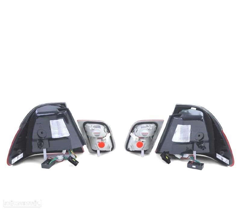 FAROLINS TRASEIROS LED BMW E46 98-01 VERMELHO ESCURECIDO LOOK M3 - 5