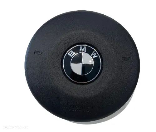 BMW F10 F20 F21 F30 F31 F32 AIRBAG PODUSZKA POWIETRZNA KIEROWCY CZARNY ZNACZEK LOGO NOWY ORYGINAŁ - 1