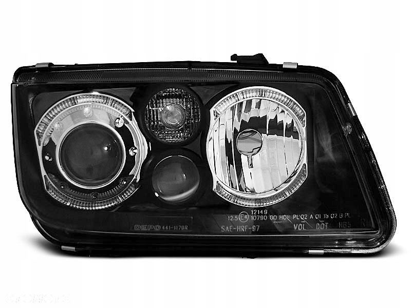 LAMPY REFLEKTORY VW BORA 98-05 RINGI BLACK - 1