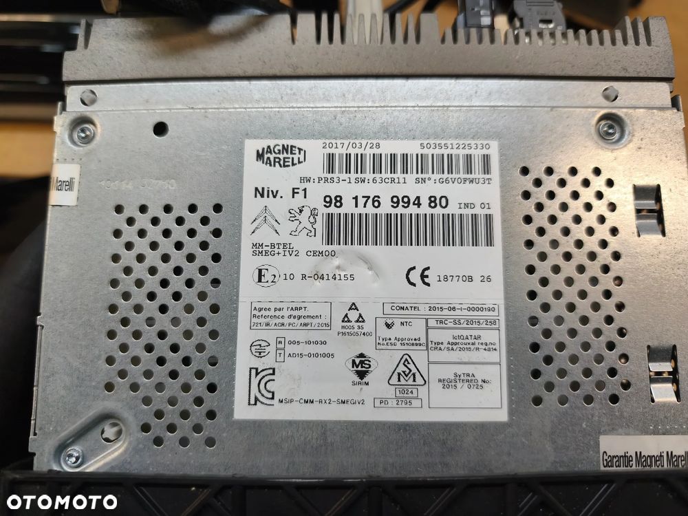 RADIO NAWIGACJA WYŚWIETLACZ CITROEN C3 II LIFT DS3 - 8