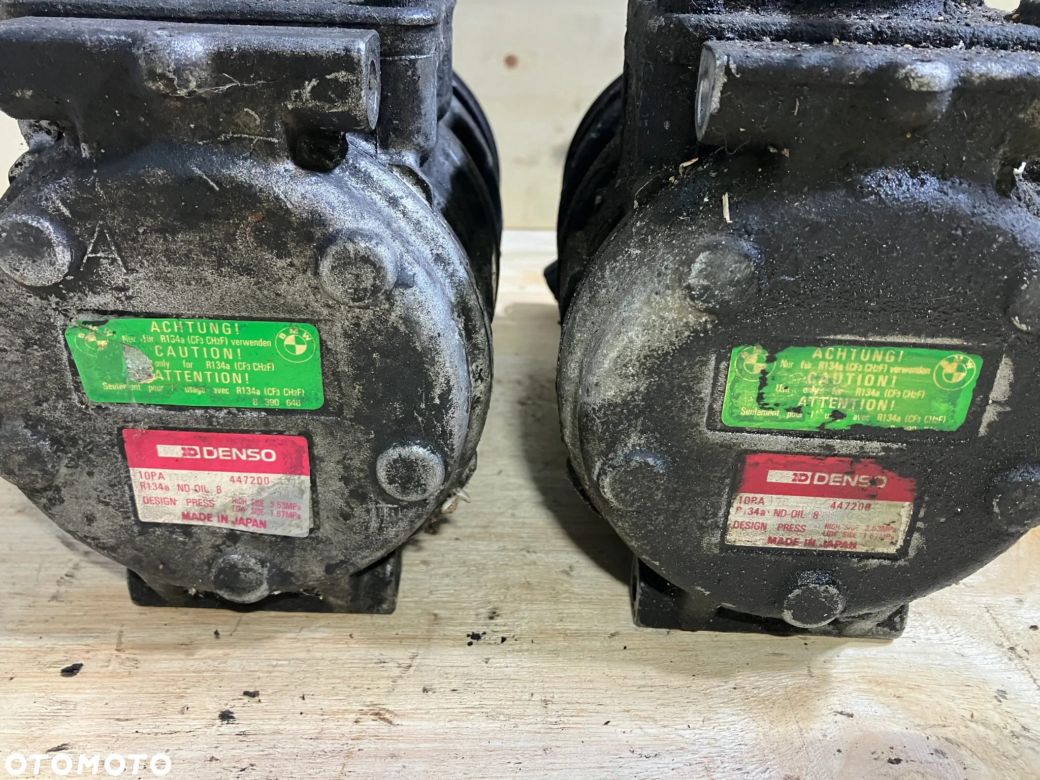SPRĘŻARKA KLIMATYZACJI BMW E31 E32 E34 E38 V8 M60 B30 B40 KOMPRESOR KLIMY 447200 DENSO - 5