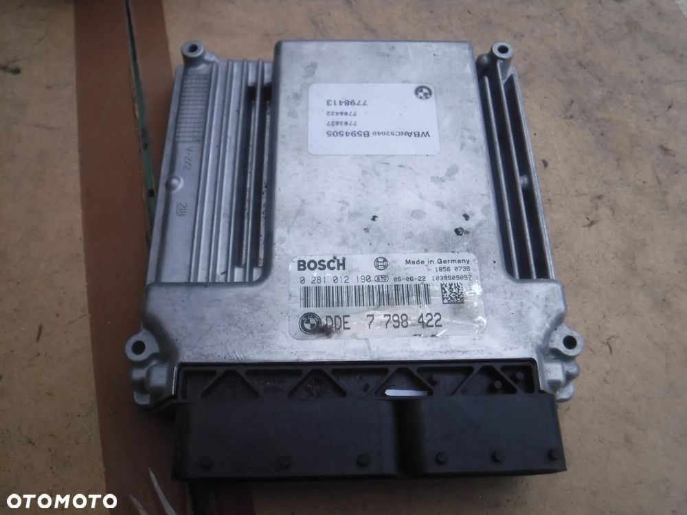 Bmw E60 E61 2.5d sterownik silnika 7798422 0281012190 - 1