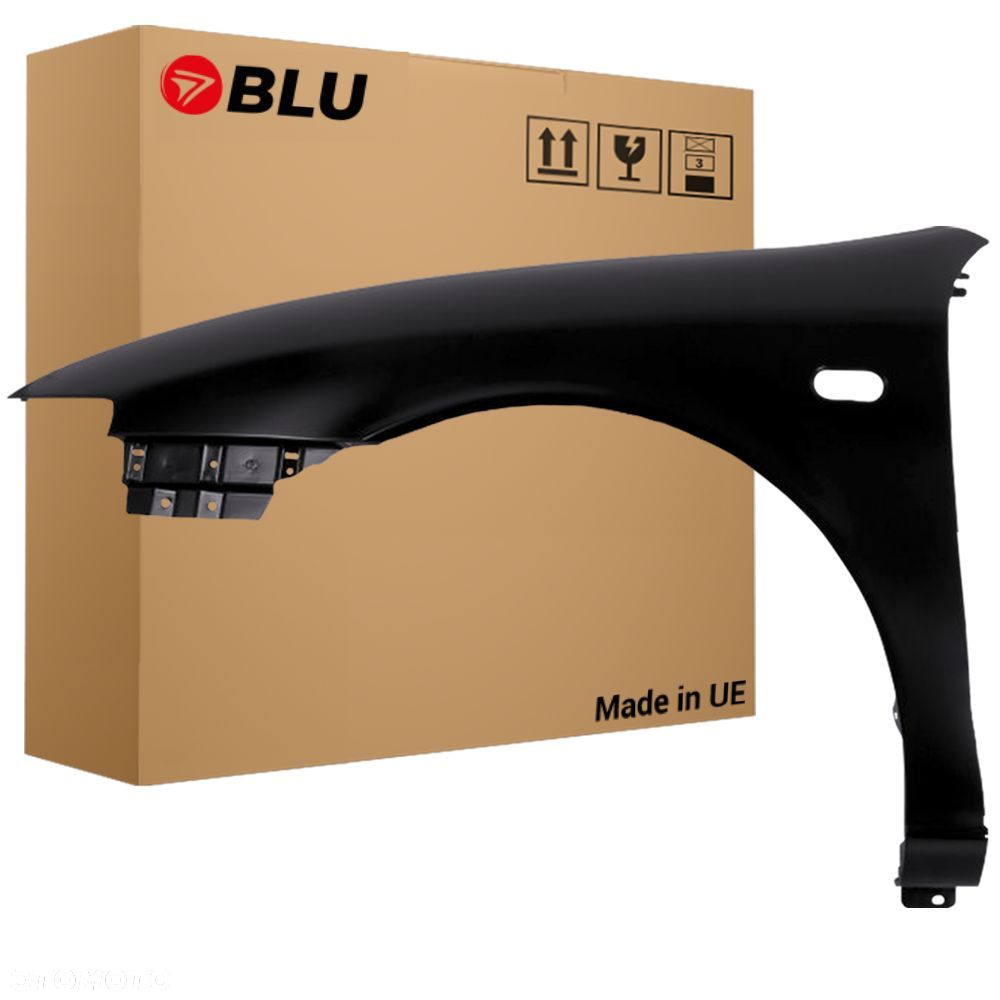 BLU Błotnik SEAT TOLEDO II 2 LC9Z Lewy Czarny 1999-2004 przód ocynk BlackMagic - 1