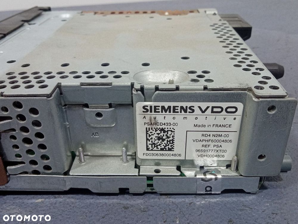 CITROEN C4 GRAND PICASSO I RADIO CD MP3 FABRYCZNE OEM 96591777XT00 - 5