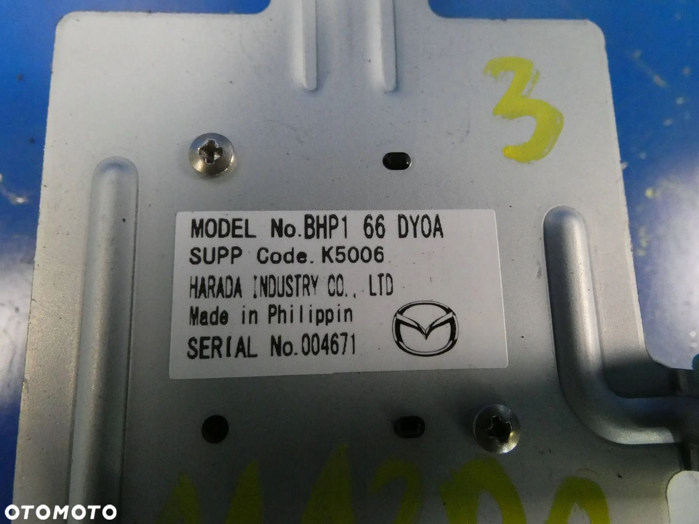 Mazda 3 III BM 13- 6 GJ ANTENA WZMACNIACZ GPS - 2
