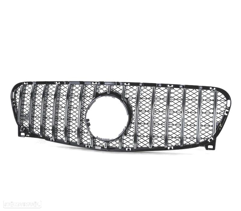 GRELHA FRONTAL MERCEDES GLA X156 14-16 GT-R AMG PRETO BRILHANTE - 3