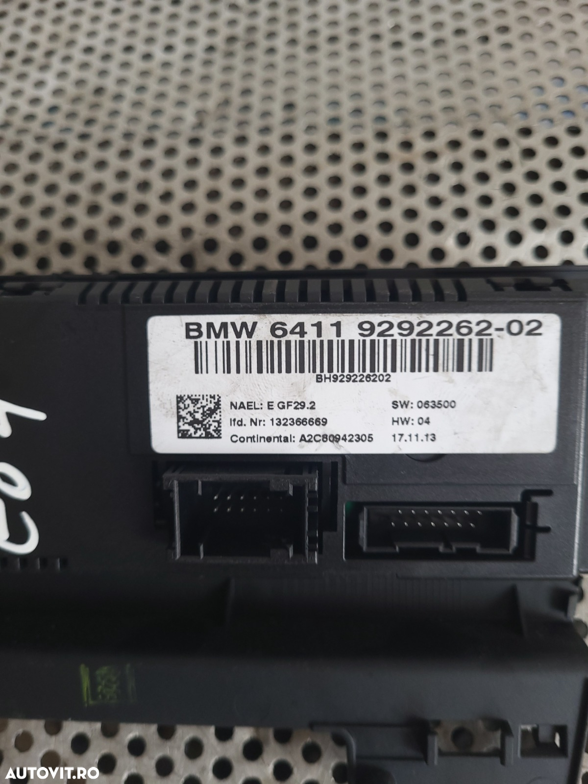 Panou Modul Clima Climatronic Bmw X1 E84 Volan Stanga Cod 9292262 Dezmembrez Bmw X1 E84 2.0 Diesel N47 Manual - 6