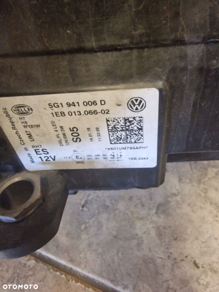 lampa przednia prawa 5g1941006d vw golf vii 7 lift - 3