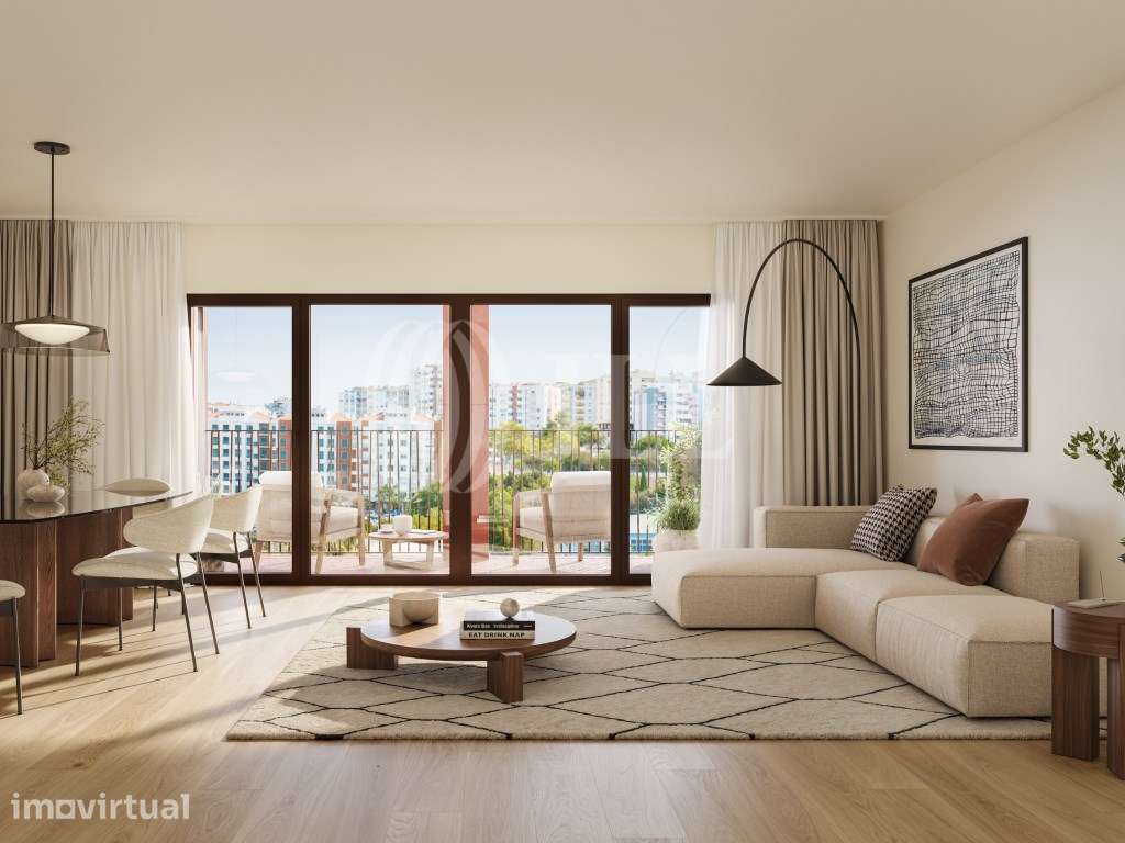 Apartamento T3 novo no ALMAR Beach, Almada - Grande imagem: 3/48