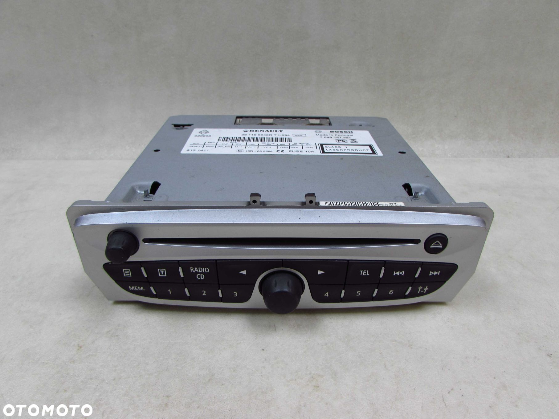 RENAULT MEGANE III SCENIC III 08-16 RADIOODTWARZACZ RADIO CD NAVI KOD 281155040R 7649189391 - 1