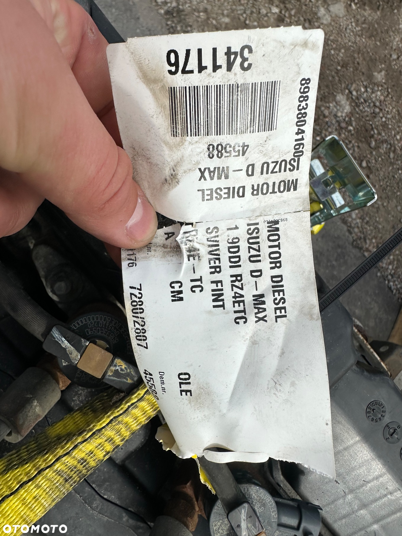 KOMPLETNY SILNIK ISUZU  1.9 DDI RZ4ETC RZ4E-TC 110 000 - 9