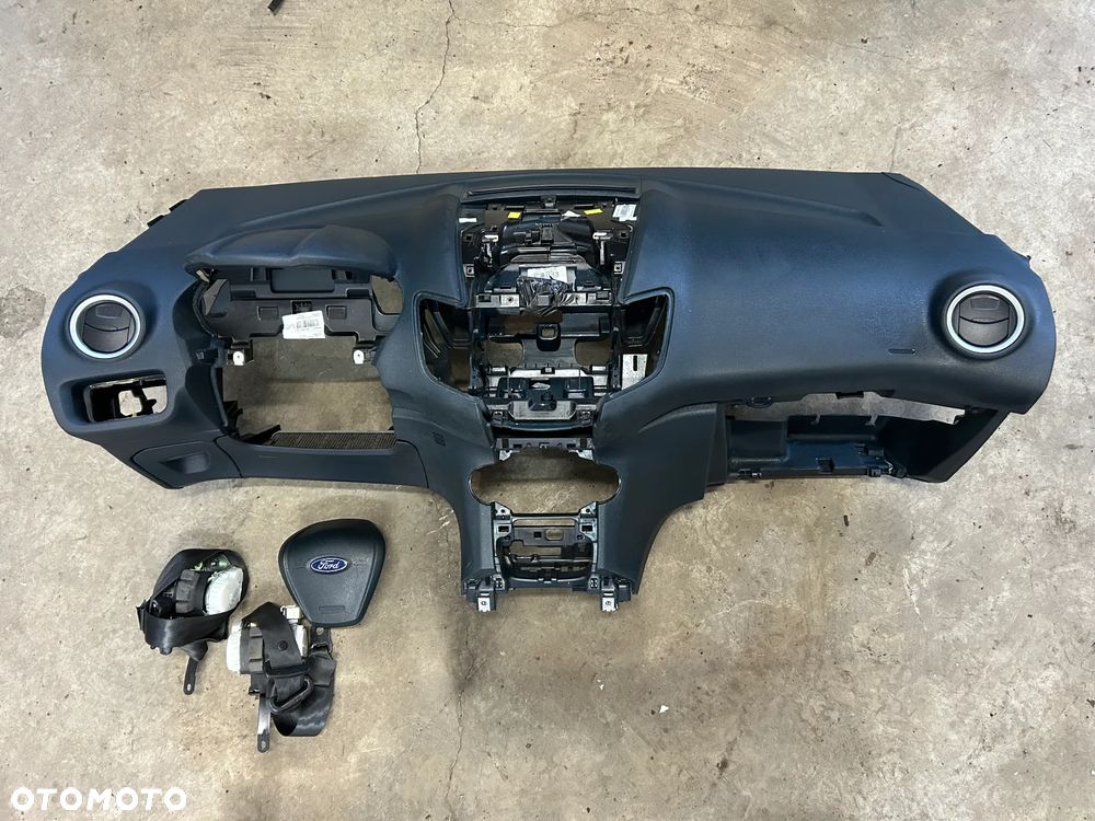 DESKA ROZDZIELCZA,KONSOLA PODUSZKI PASY FORD FIESTA MK7 - 1