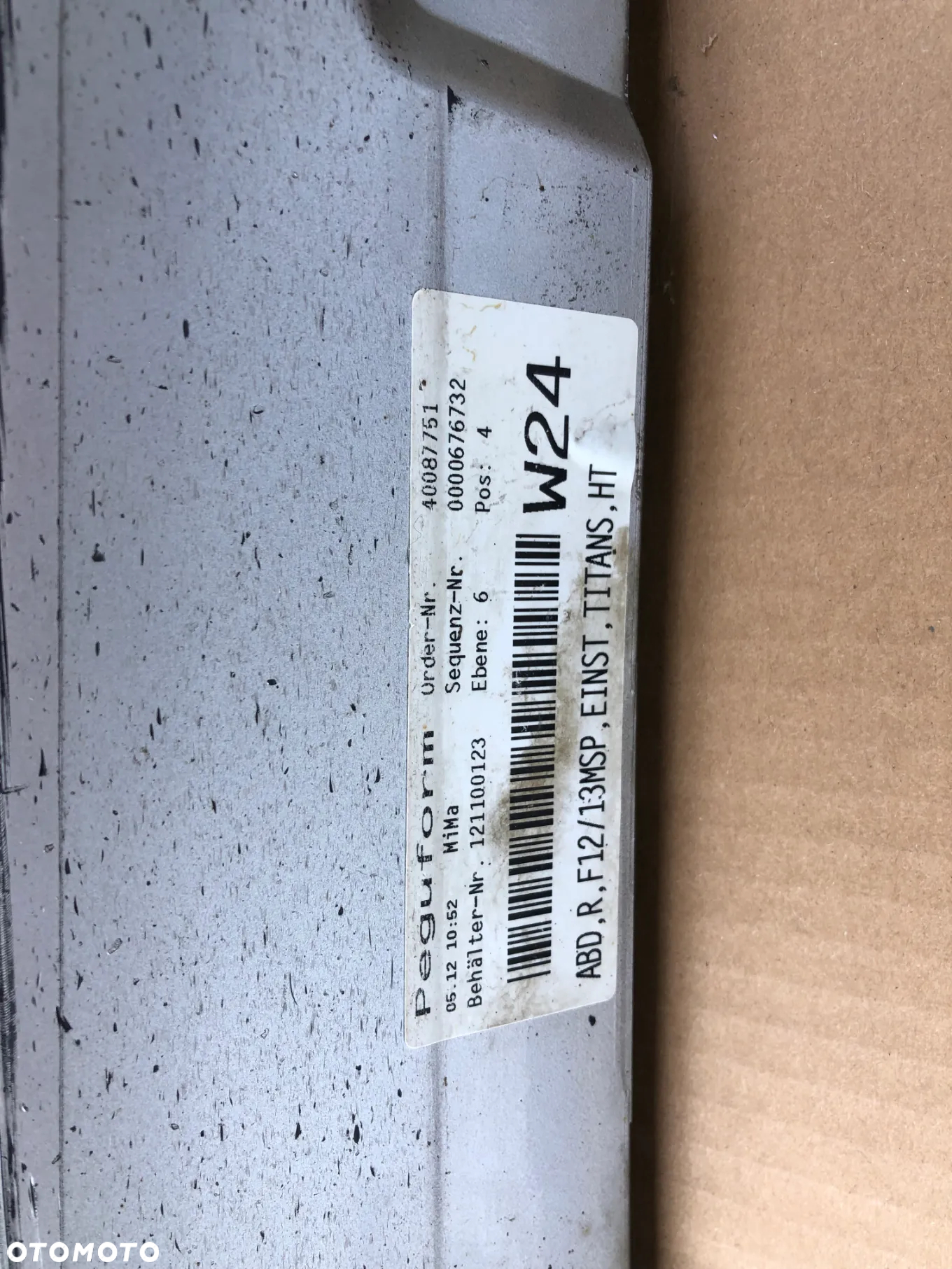 LISTWY LISTWA PROGOWA MPAKIET BMW F12 F13 Titansilber Metallic 354 - 8