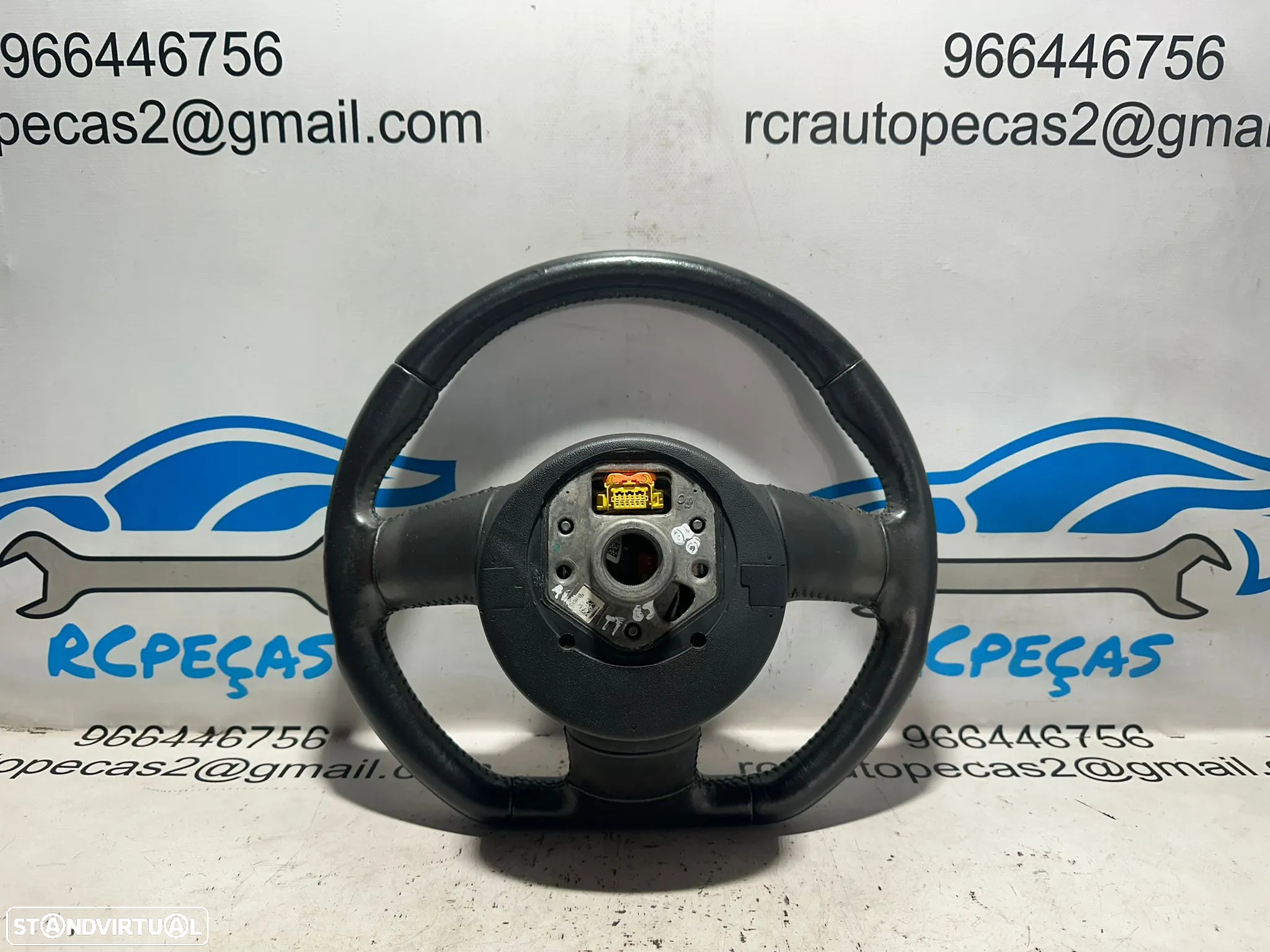 .Volante Pele Flat Bottom Audi TT 8J 2006 - 2014 - 5