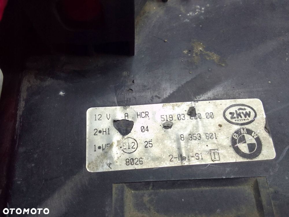 Lampa Lewa Przód Przednia Bmw 3 E36 - 5