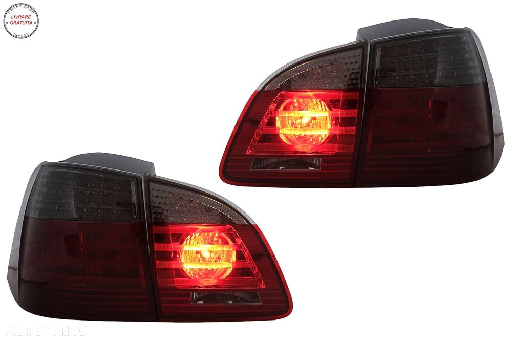 Stopuri LED BMW Seria 5 E61 Touring (2004-03.2007) Rosu Fumuriu- livrare gratuita - 13