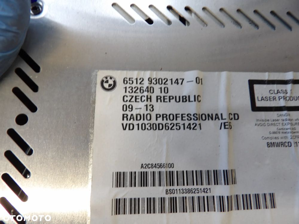 BMW - E84,X1 - RADIO , CD , CZYTNIK - PROFESSIONAL - 9302147 - 3