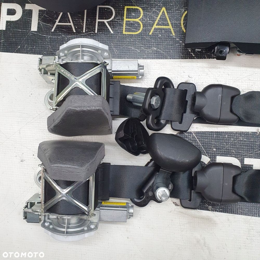 FIAT 500 E PRZED LIFTEM ELEKTRYK DESKA ROZDZIELCZA KONSOLA KOKPIT PULPIT PODUSZKI AIRBAG AIR BAG PASY KIT SET - 9