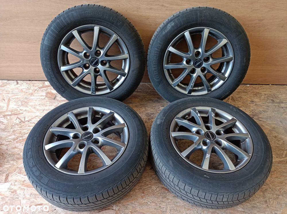Koła alufelgi borbet z oponami letnimi 195/65R15 5x115 6,5Jx15 ET40 VW AUDI SKODA SEAT