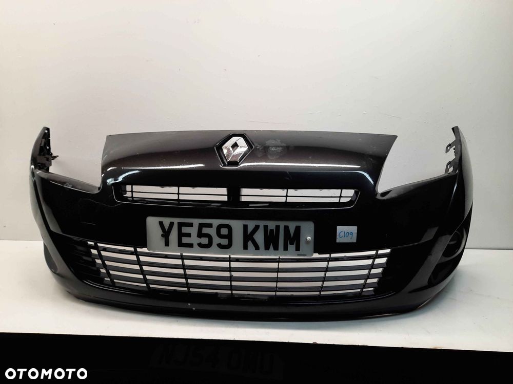 ^ ZDERZAK PRZÓD PRZEDNI DO RENAULT GRAND SCENIC III 3 NV676 CZARNY HALOGENY - 1