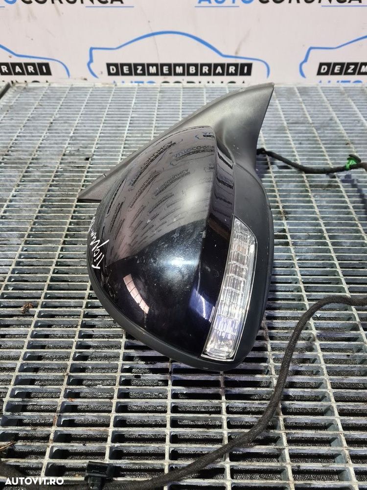 Oglinda dreapta Volkswagen Tiguan 5N Facelift 2011 - 2015 4 Usi NEGRU (863) Fara rabatare - 2