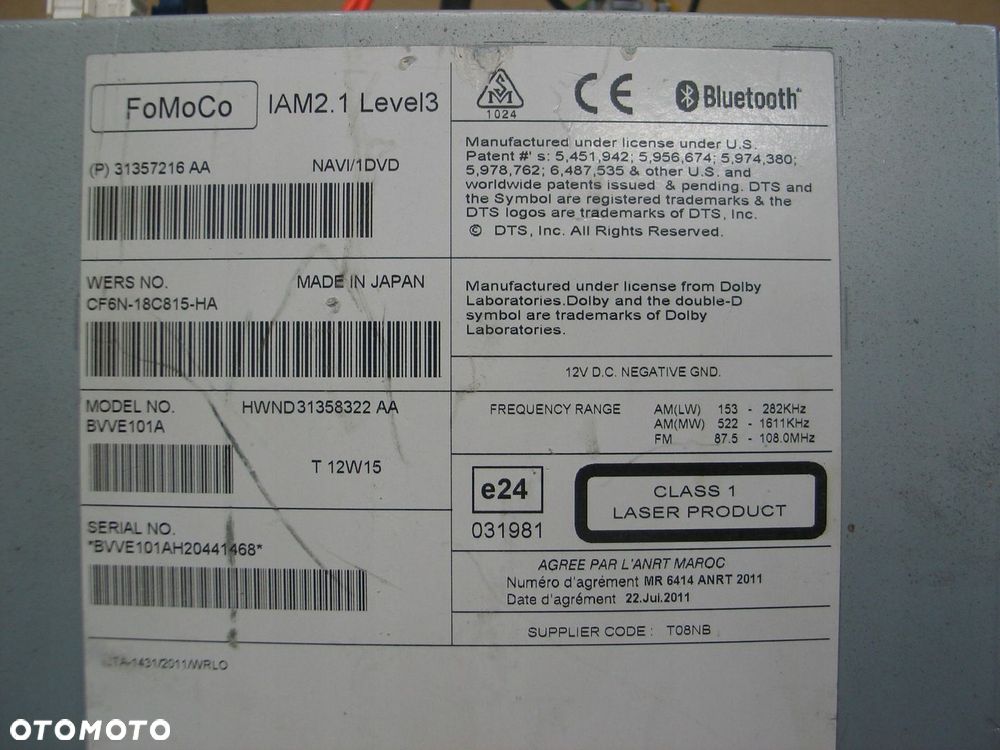 radio nawigacja czytnik volvo ford range rover cf6n-18c815-ha 31358322aa - 7