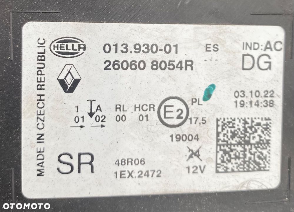 RENAULT CAPTUR 2 II LIFT FL 2023r Igła! Kompletna LAMPA PRZEDNIA LEWA REFLEKTOR LEWY PRZEDNI PRZÓD FULL LED  LEDOWY  EUROPA FULLLED 260608054R Wwa - 14