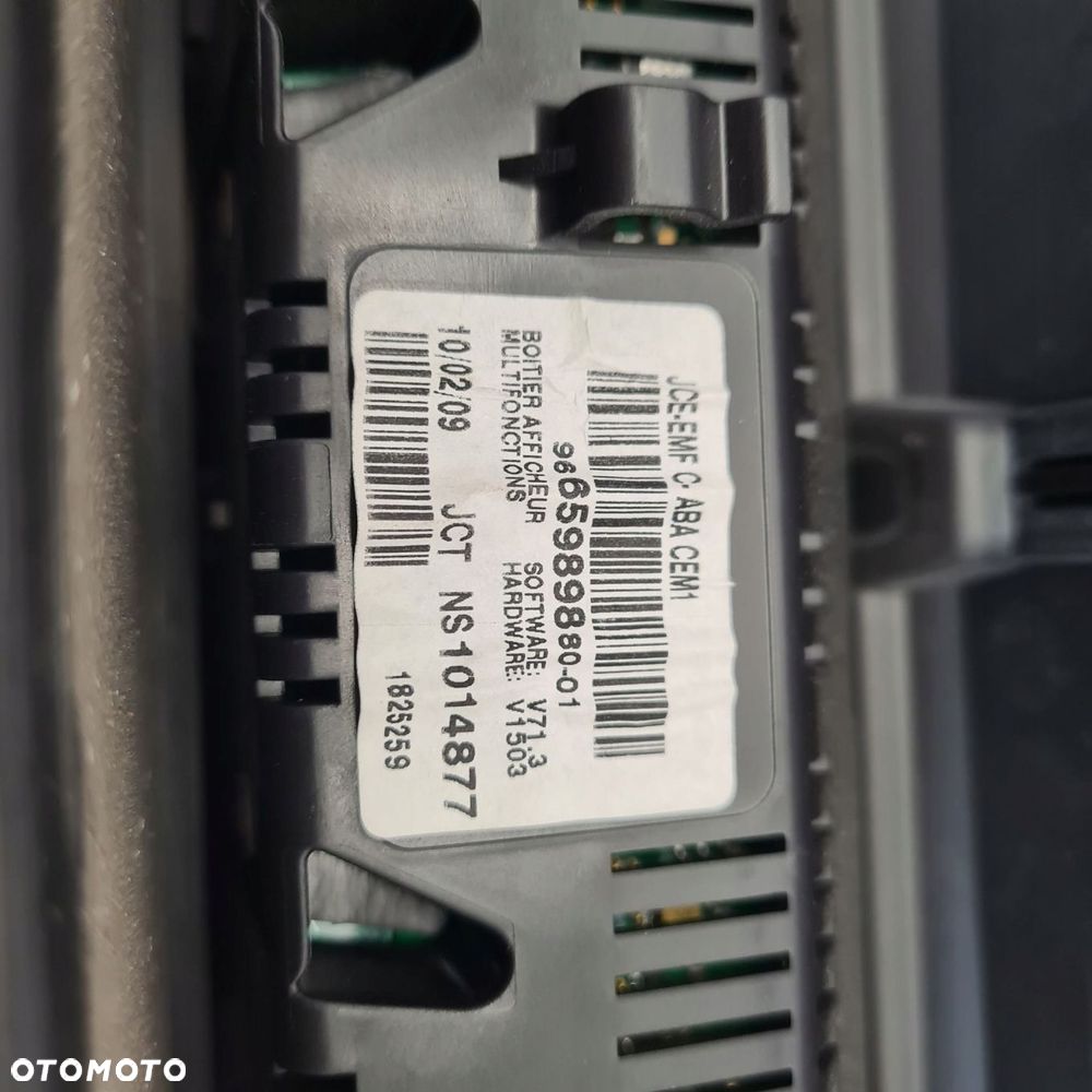 citroen c4 wyświetlacz bluetooth 9665989880 - 3