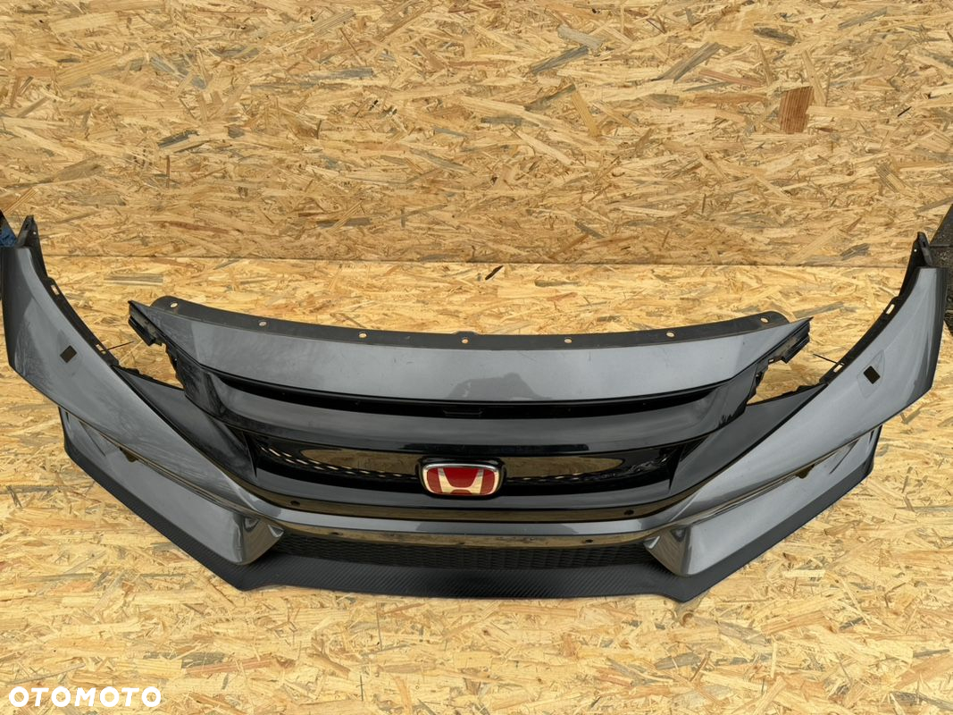 ZDERZAK PRZÓD PRZEDNI HONDA CIVIC X R-TYPE GRILL SPOILER KRATKA 71100-TGH-ZZ00 ORYGINAŁ - 12