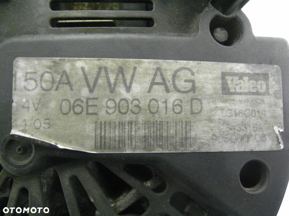 ALTERNATOR AUDI A6 C6 2.0 TFSI 06E903016D - 2