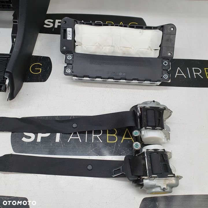 MERCEDES W205 LIFT DESKA ROZDZIELCZA KONSOLA KOKPIT PULPIT PODUSZKI AIRBAG AIR BAG PASY KIT SET - 8