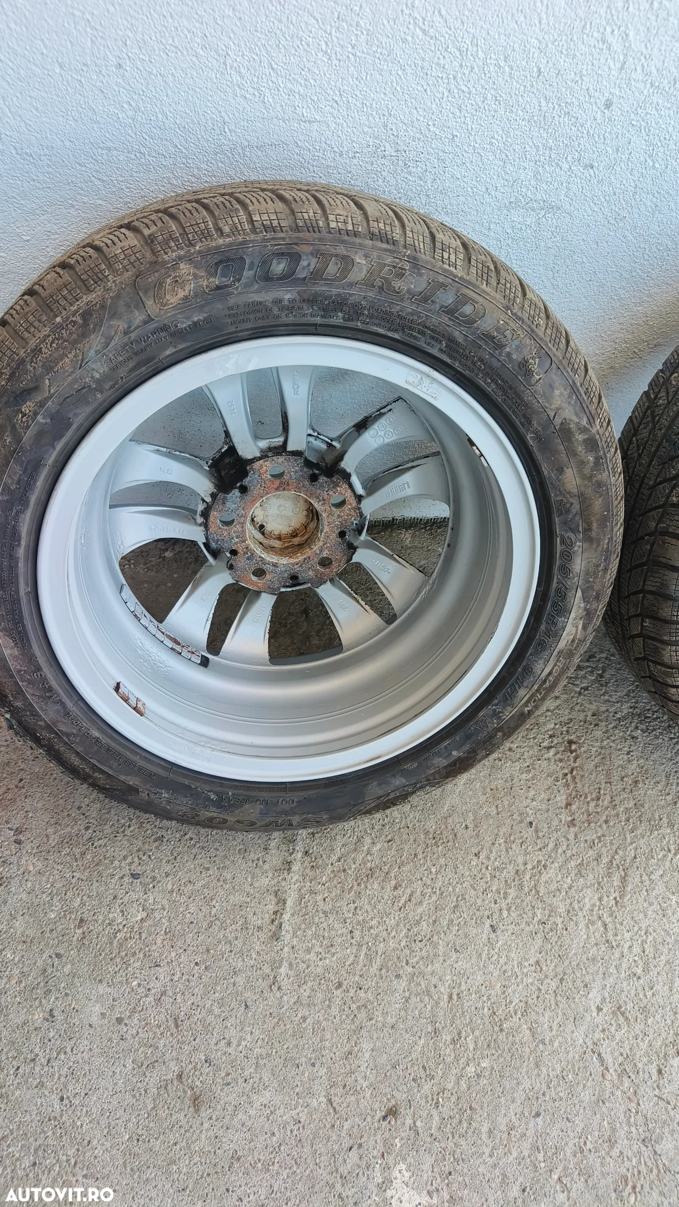 Set jante BMW style 154 7j16 et 34 dedicate E90/91 cu anvelope iarna 205/55/16 - 11