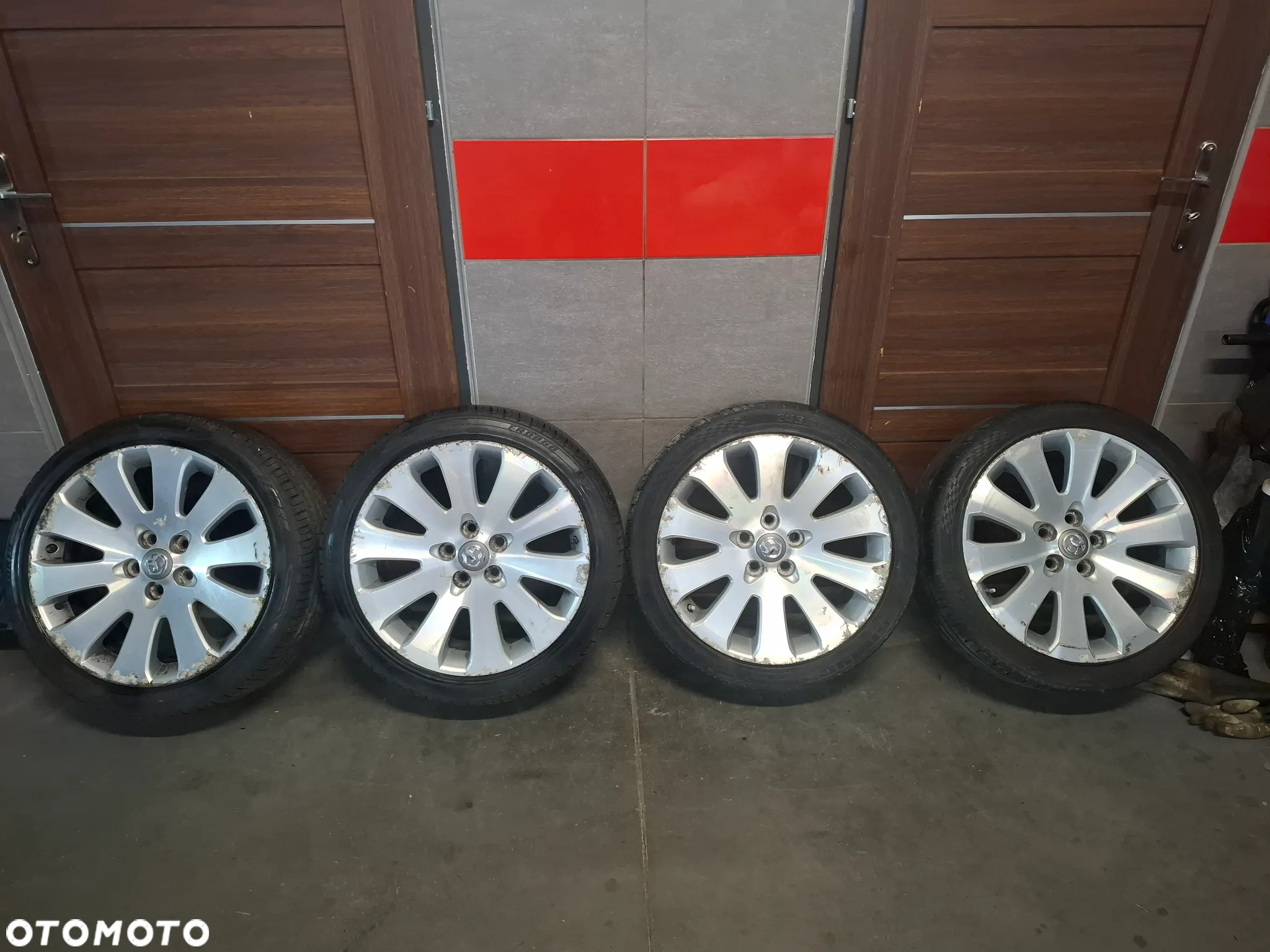 4x koła alufelgi z oponami 19 cali Opel Insignia A lift 245/45 R19 2024 rok bieżnik opon 2x7mm i 2x4,5mm 2019 rok - 4