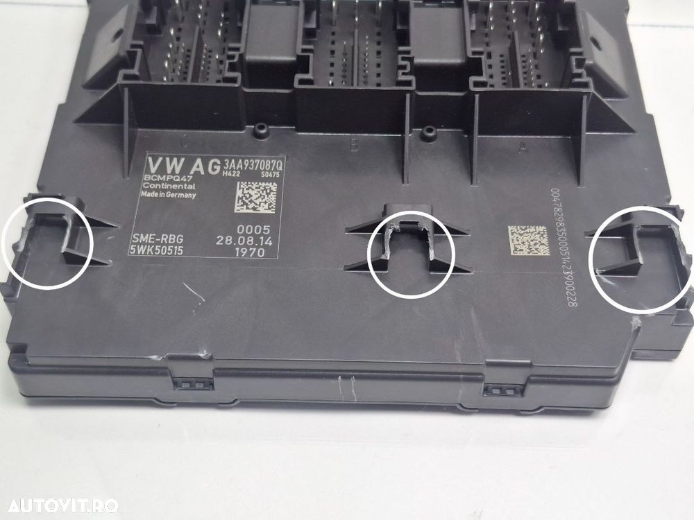 Modul confort VOLKSWAGEN PASSAT 365 2010 - 20142.0 2.0 TDi BlueMotion CFFB 3AA937087Q - 2