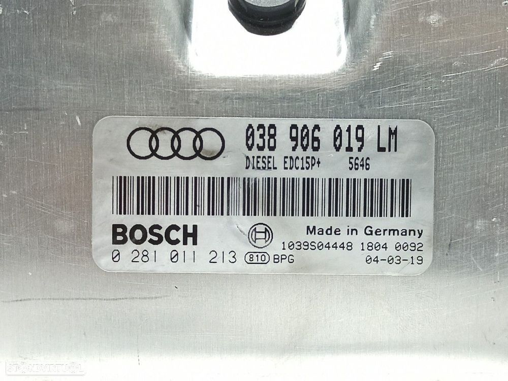 CENTRALINA DO MOTOR UCE AUDI A6 BERLINA (4B2) 1.9 TDI - 5