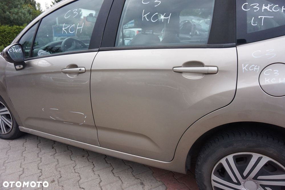 DRZWI TYLNE LEWE C3 II KCH  BEŻOWY CITROEN 2009-2016 - 4