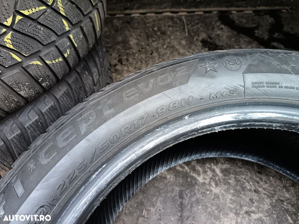 Anvelope MS iarna 225 50 17 hankook runflat 2022 6.4mm - 5
