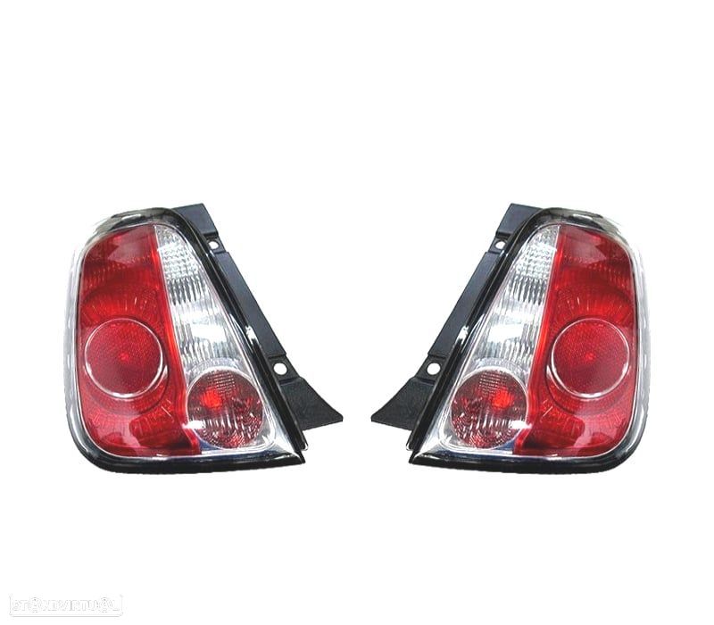 FAROLINS PARA FIAT 500 07-14 QUADRO PRETO - 1