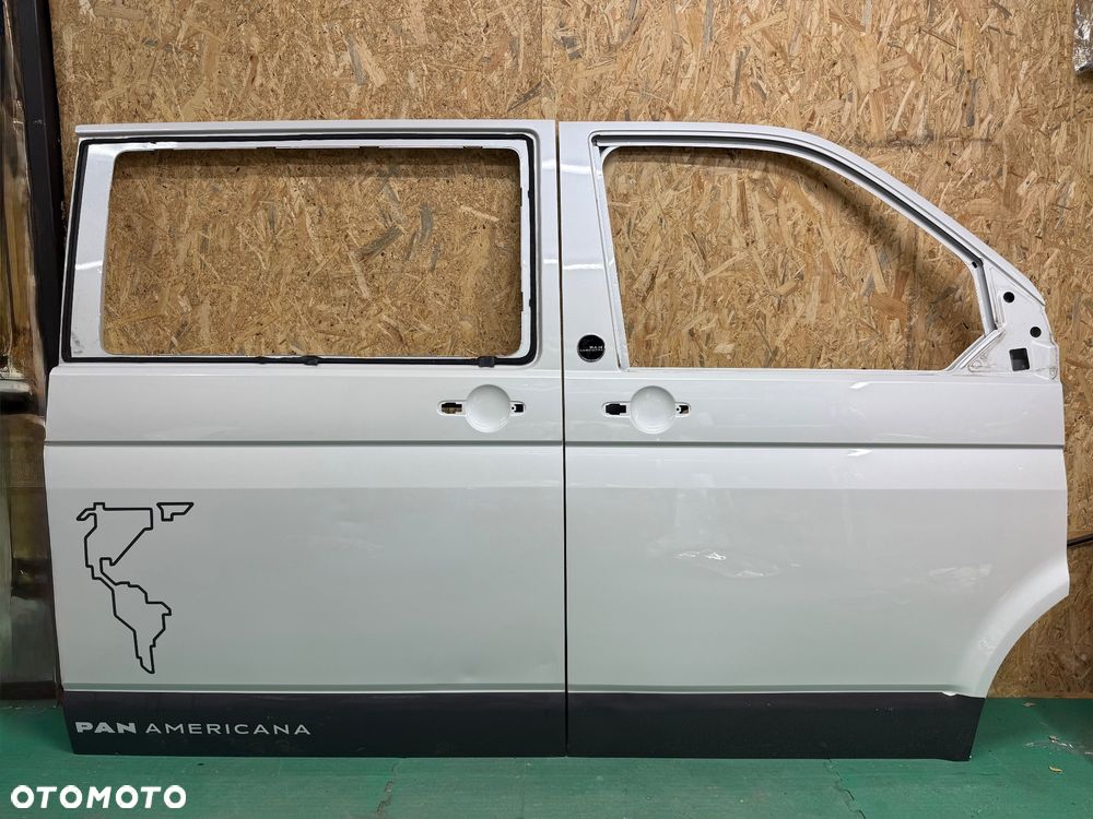 DRZWI PRZÓD PRAWE PRZEDNIE PRAWE BOCZNE PRAWE VOLKSWAGEN T6 BIAŁA PERŁA LS9R