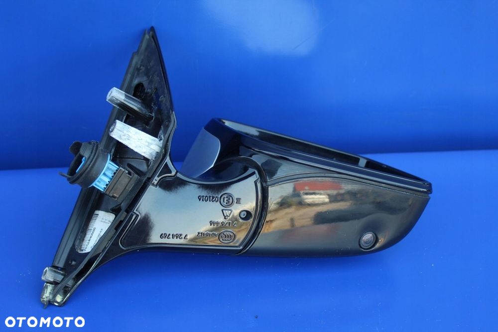 Lusterko prawe lewe kamera OE BMW F01 F02 kolor 357 Titansilber Anglik - 9