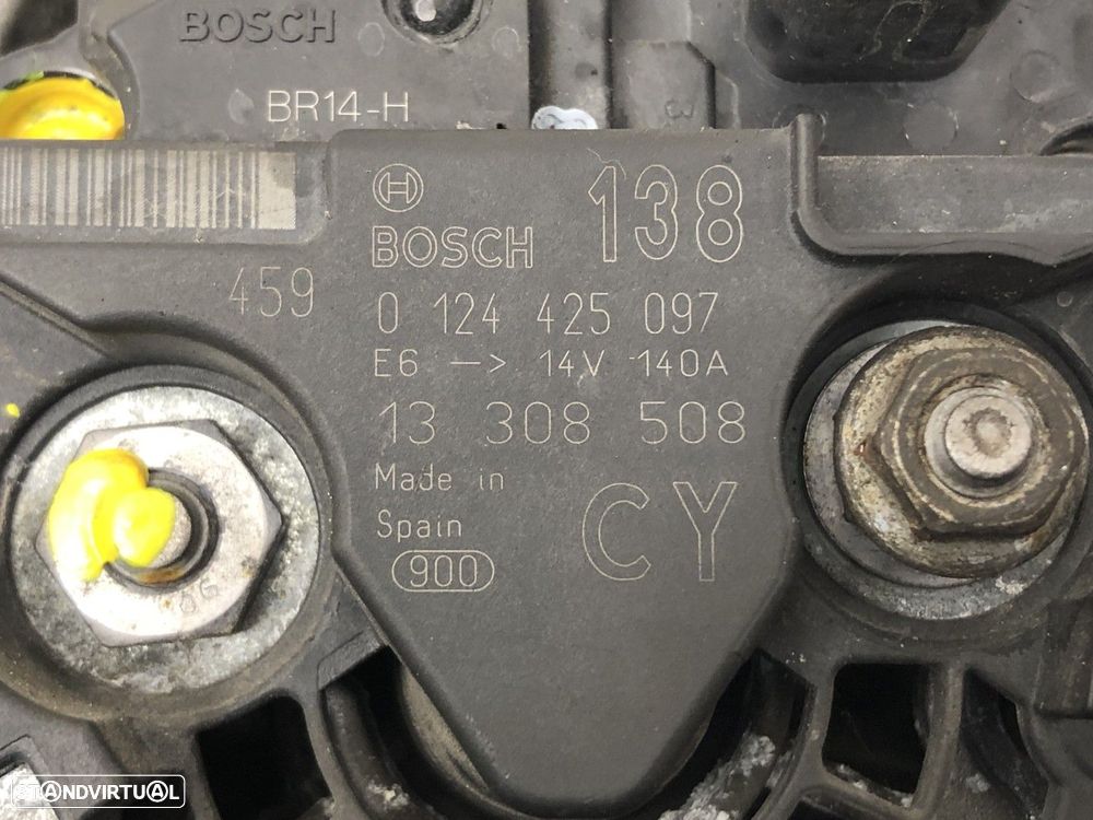 Alternador Usado OPEL ASTRA H 1.9 CDTI REF. 0124425097 MOTOR Z19DT - 6