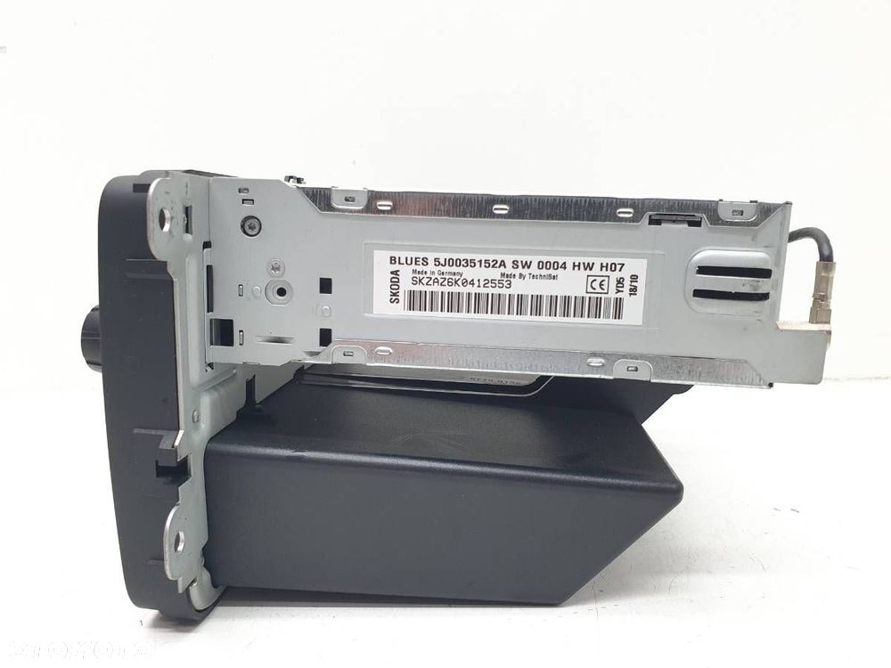 RADIO ODTWARZACZ 5J0035152A SKODA FABIA II ROOMSTER - 5