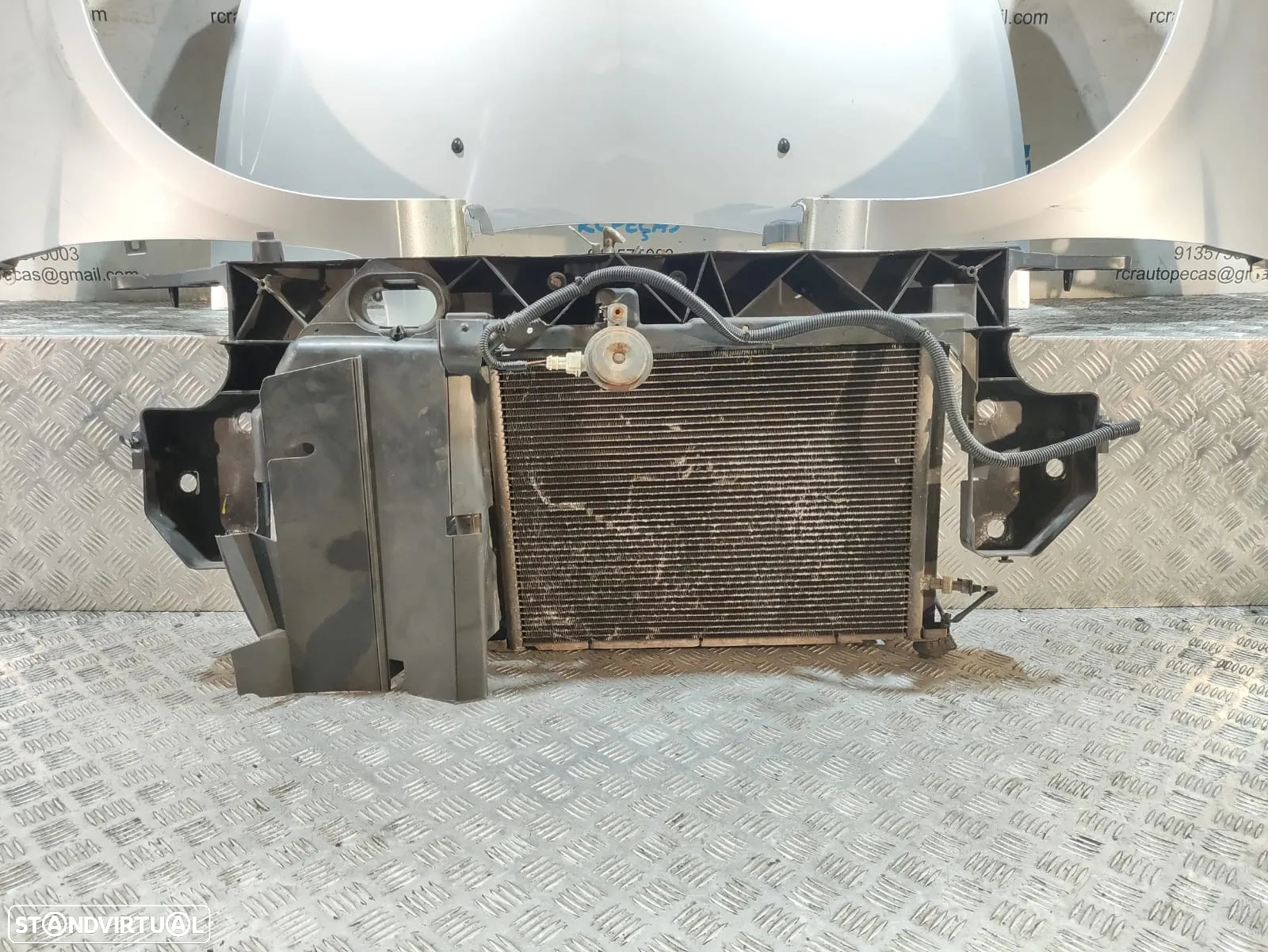 Frente Completa Renault Clio 3 Cinza - Mk3 Fase 2 - Parachoques | Farol | Simbolo | Guarda Lamas | Capo | Capot | Parachoque | Frontal | Guarda Lama | Farol | Radiador | Ventilador | Fibra - 14