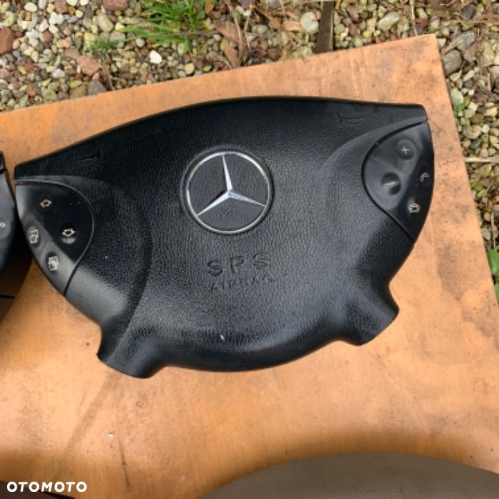 MERCEDES e211 g 463 poduszka air bag  kierowcy czarna szara beżowa ORYGINAŁ - 4