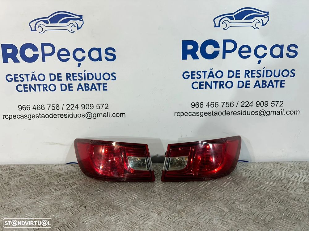 .Conjunto Farolins Tras Traseiro Esquerdo Direito Original Renault Clio 4 MK4 265553021R 265506608R 2011 - 2020 - 2